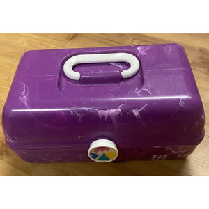 VTG. Caboodles Make Up Box Container 2 Tier Organizer Mirror